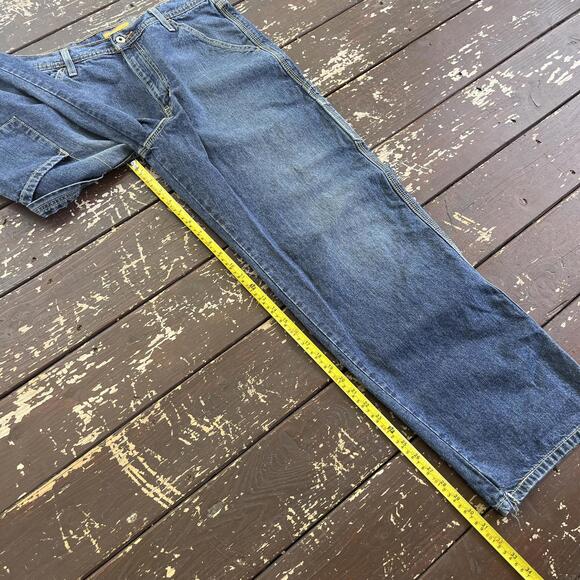 (34x32) Vintage 90s Y2K Levi's Silvertab Carpenter Jeans Baggy Faded Skater JNCO - Picture 5 of 8